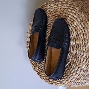 Tod's‎ Mens Gommino Black Leather Driving Penny Loafers 6.5/US7.5
